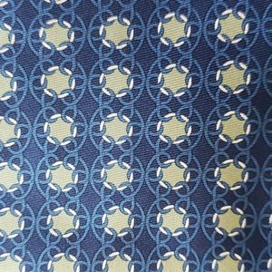 Hermes blue and green tie